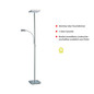 Preview: JUST LIGHT HANS LED Stehleuchte Warmweiss Dimmbar 25,5W 2-fach stahl 11710-55