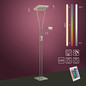 Preview: JUST LIGHT HELIA LED Stehleuchte CCT Dimmbar 20W 2-fach stahl 11780-55