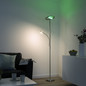 Preview: JUST LIGHT LOLAsmart-ROCCO LED Stehleuchte CCT Dimmbar 25,5W 2-fach stahl 11858-55