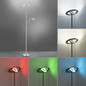 Preview: JUST LIGHT LOLAsmart-ROCCO LED Stehleuchte CCT Dimmbar 25,5W 2-fach stahl 11858-55