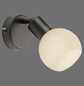Preview: JUST LIGHT LOKI Wand- und Deckenleuchte E14 Warmweiss max.5W schwarz 12150-18