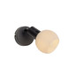 Preview: JUST LIGHT LOKI Wand- und Deckenleuchte E14 Warmweiss max.5W schwarz 12150-18