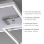 Preview: JUST LIGHT IVEN LED Deckenleuchte Warmweiss 21W 3-fach stahl 14003-55