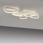 Preview: JUST LIGHT PEBBLES LED Deckenleuchte Warmweiss Dimmbar 42W weiss 14045-16