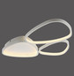 Preview: JUST LIGHT PEBBLES LED Deckenleuchte Warmweiss Dimmbar 26,5W weiss 14049-16