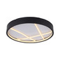 Preview: JUST LIGHT MIKADO LED Deckenleuchte Warmweiss Dimmbar 33W schwarz 14091-18
