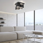 Preview: JUST LIGHT TETRIS LED Deckenleuchte Warmweiss 17W schwarz 14114-18
