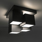 Preview: JUST LIGHT TETRIS LED Deckenleuchte Warmweiss 17W schwarz 14114-18