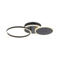 Preview: JUST LIGHT SEVENT LED Deckenleuchte Warmweiss 25,5W schwarz 14116-18