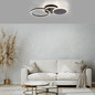 Preview: JUST LIGHT SEVENT LED Deckenleuchte Warmweiss 25,5W schwarz 14116-18