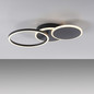 Preview: JUST LIGHT SEVENT LED Deckenleuchte Warmweiss 25,5W schwarz 14116-18