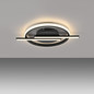 Preview: JUST LIGHT KORSA LED Deckenleuchte Warmweiss Dimmbar 17,5W schwarz 14130-18
