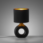 Preview: JUST LIGHT CARARA Tischleuchte E27 max. 25W schwarz 14193-18