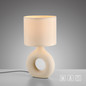 Preview: JUST LIGHT CARARA Tischleuchte E27 max. 25W sand 14193-39