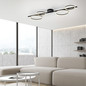 Preview: JUST LIGHT MINI RITUS LED Deckenleuchte Warmweiss Dimmbar 36W schwarz 14211-18