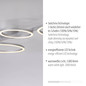 Preview: JUST LIGHT MINI RITUS LED Deckenleuchte Warmweiss Dimmbar 36W silber 14211-21