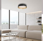 Preview: JUST LIGHT OSKO LED Deckenleuchte CCT Dimmbar 27,5W schwarz 14215-18