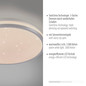 Preview: JUST LIGHT KYLE LED Deckenleuchte Warmweiss Dimmbar 10W silber 14293-21