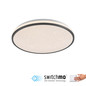 Preview: JUST LIGHT KYLE LED Deckenleuchte Warmweiss Dimmbar 19,5W schwarz 14294-18