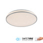 Preview: JUST LIGHT KYLE LED Deckenleuchte Warmweiss Dimmbar 19,5W silber 14294-21