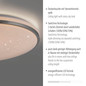 Preview: JUST LIGHT KYLE LED Deckenleuchte Warmweiss Dimmbar 34W stahl 14295-55
