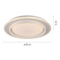 Preview: JUST LIGHT LAGO LED Deckenleuchte CCT Dimmbar 20W weiss 14296-16