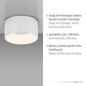 Preview: JUST LIGHT TANIKA LED Deckenleuchte Warmweiss Dimmbar 13W weiss 14325-16