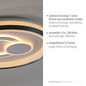 Preview: JUST LIGHT MINELLI LED Deckenleuchte Warmweiss Dimmbar 35W weiss 14334-16