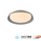 Preview: JUST LIGHT SATI LED Deckenleuchte Warmweiss Dimmbar 19,5W grau 14368-15