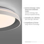 Preview: JUST LIGHT SATI LED Deckenleuchte Warmweiss Dimmbar 19,5W grau 14368-15