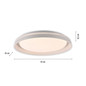 Preview: JUST LIGHT SATI LED Deckenleuchte Warmweiss Dimmbar 19,5W weiss 14368-16
