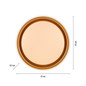 Preview: JUST LIGHT SATI LED Deckenleuchte Warmweiss Dimmbar 19,5W messingmatt 14368-60