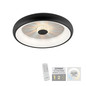 Preview: JUST LIGHT VERTIGO LED Deckenleuchte CCT Dimmbar 29W schwarz 14384-18