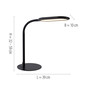 Preview: JUST LIGHT KELLY LED Tischleuchte CCT Dimmbar 7W schwarz 14405-18