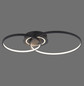 Preview: JUST LIGHT ASMINA LED Deckenleuchte Warmweiss 27,6W 2-fach schwarz 14540-18