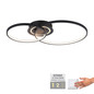 Preview: JUST LIGHT ASMINA LED Deckenleuchte Warmweiss 27,6W 2-fach schwarz 14540-18