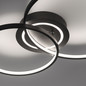 Preview: JUST LIGHT ASMINA LED Deckenleuchte Warmweiss 27,6W 2-fach schwarz 14540-18