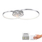 Preview: JUST LIGHT ASMINA LED Deckenleuchte Warmweiss 27,6W 2-fach aluminium 14540-95