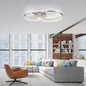 Preview: JUST LIGHT ASMINA LED Deckenleuchte Warmweiss 27,6W 2-fach aluminium 14540-95