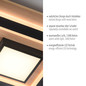 Preview: JUST LIGHT TOLA LED Deckenleuchte Warmweiss 26W 2-fach schwarz 14563-18