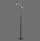 Preview: JUST LIGHT BIG WIDOW Stehleuchte E14 max. 25W 3-fach schwarz 14603-18