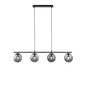 Preview: JUST LIGHT BIG WIDOW Pendelleuchte E14 max. 25W 4-fach schwarz 14604-18