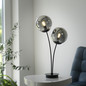 Preview: JUST LIGHT BIG WIDOW Tischleuchte E14 max. 25W 2-fach schwarz 14605-18