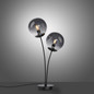 Preview: JUST LIGHT BIG WIDOW Tischleuchte E14 max. 25W 2-fach schwarz 14605-18