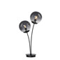Preview: JUST LIGHT BIG WIDOW Tischleuchte E14 max. 25W 2-fach schwarz 14605-18