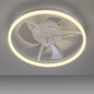Preview: JUST LIGHT RITA LED Deckenleuchte mit Ventilator CCT Dimmbar 22W weiss 14624-16