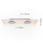 Preview: JUST LIGHT FLAT-AIR LED Deckenleuchte CCT Dimmbar 24W weiss 14643-16