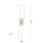 Preview: JUST LIGHT IVEN LED Deckenleuchte Warmweiss Dimmbar 36W stahl 14691-55