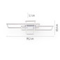 Preview: JUST LIGHT ASMIN LED Deckenleuchte CCT Dimmbar 45W stahl 14693-55