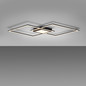 Preview: JUST LIGHT ASMIN LED Deckenleuchte Warmweiss 45W schwarz 14695-18